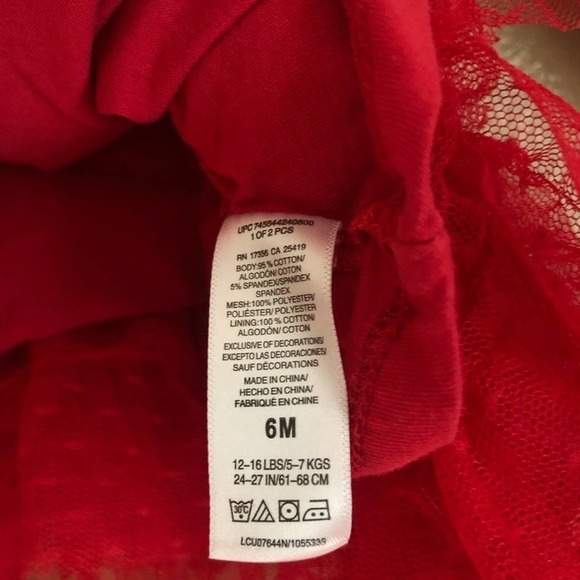 Little Me First Christmas Dress 6M - Picture 3 of 5